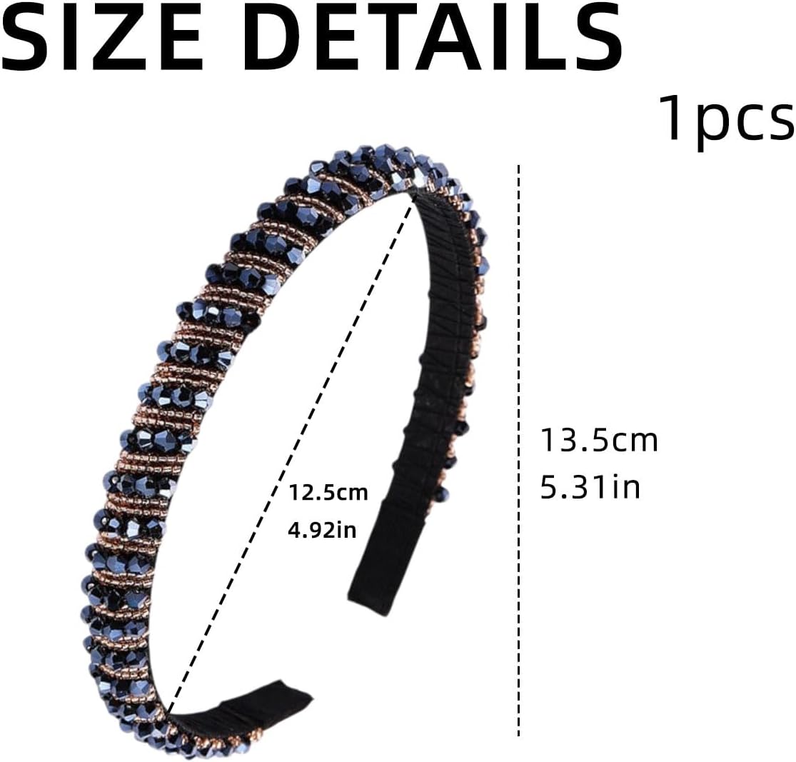 Ladies Crystal Beaded Headband Alice Band