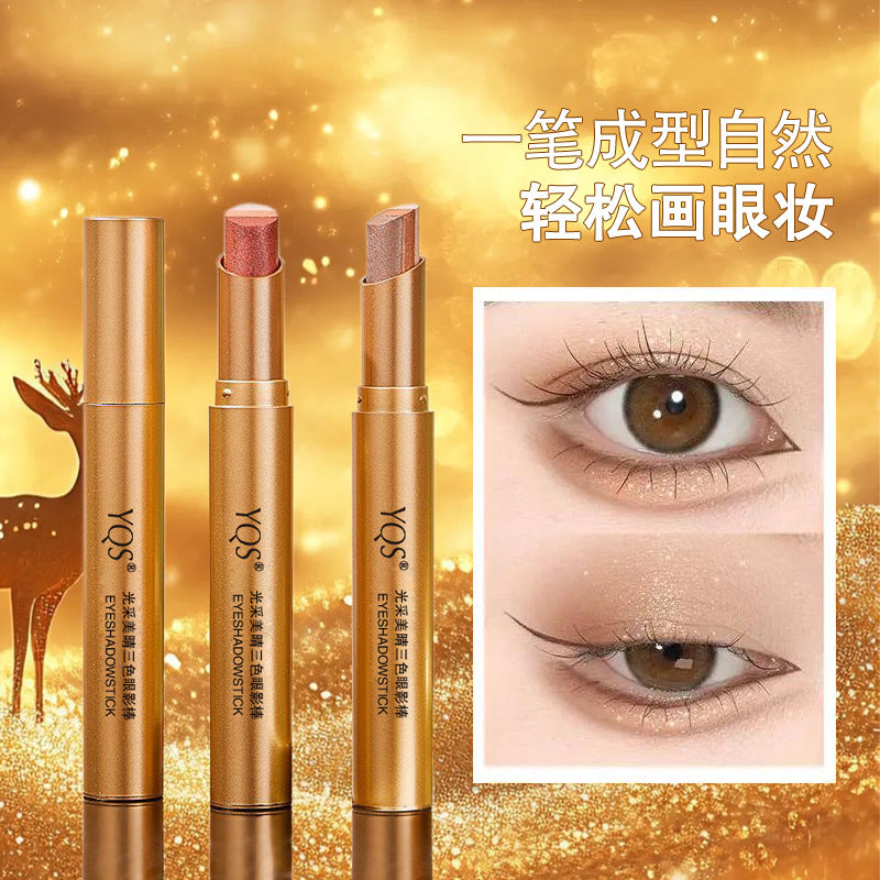 Buy 1 Get 1 Free Shimmer Multi Colour Eyeshadow Stick (Waterproof)