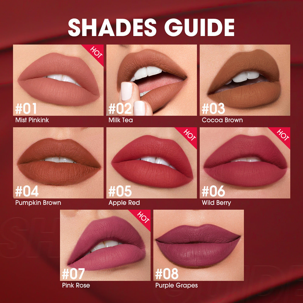 O.TWO.O  Matte Liquid Lipstick Long Lasting Waterproof