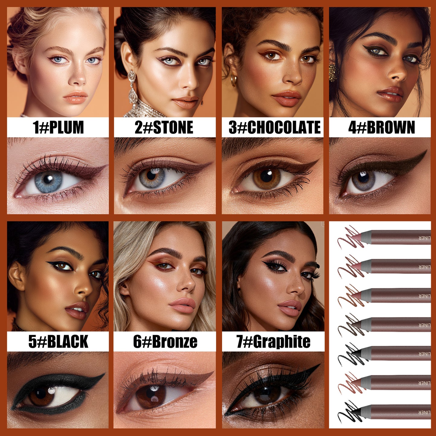 Snailgirl Waterproof Eyeliner Pencil